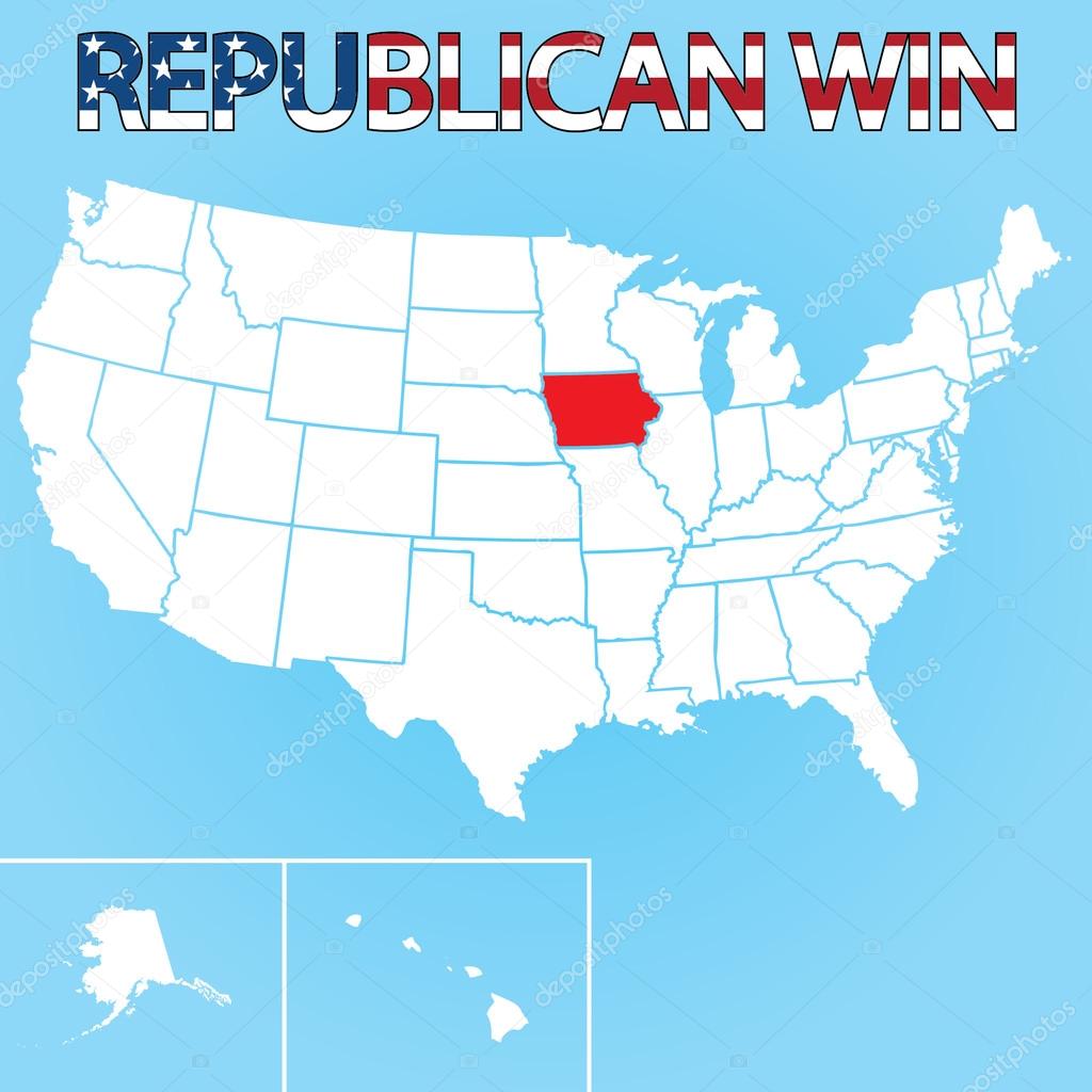 United States Election Illustration for Iowa