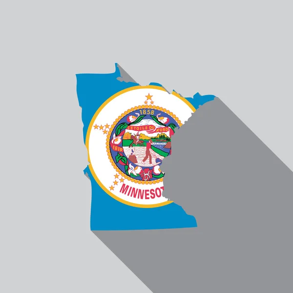 United States Illustration of Minnesota — Stock Photo, Image