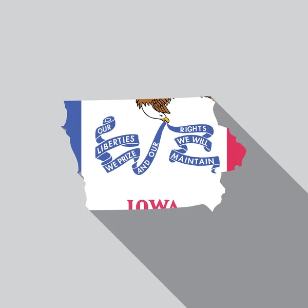 Amerika Birleşik Devletleri illüstrasyon Iowa — Stok fotoğraf