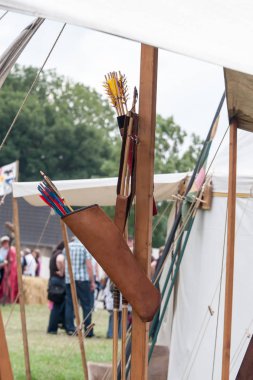 Wenau, Almanya, 01 Ağustos 2010 - turnuva bir ortaçağ gösteri