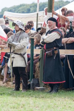 Wenau, Almanya, 01 Ağustos 2010 - turnuva bir ortaçağ gösteri