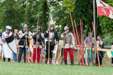 Wenau, Almanya, 01 Ağustos 2010 - turnuva bir ortaçağ gösteri