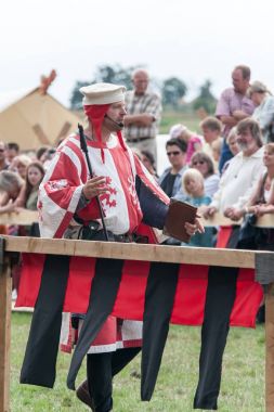 Wenau, Almanya, 01 Ağustos 2010 - turnuva bir ortaçağ gösteri