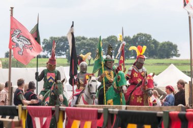 Wenau, Almanya, 01 Ağustos 2010 - turnuva bir ortaçağ gösteri