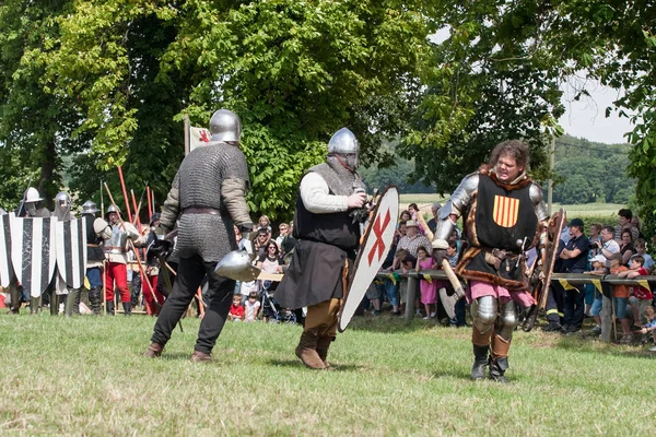 Wenau, Almanya, 01 Ağustos 2010 - turnuva bir ortaçağ gösteri