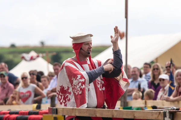 Wenau, Almanya, 01 Ağustos 2010 - turnuva bir ortaçağ gösteri