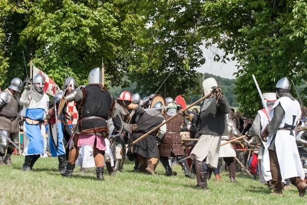 Wenau, Almanya, 01 Ağustos 2010 - turnuva bir ortaçağ gösteri