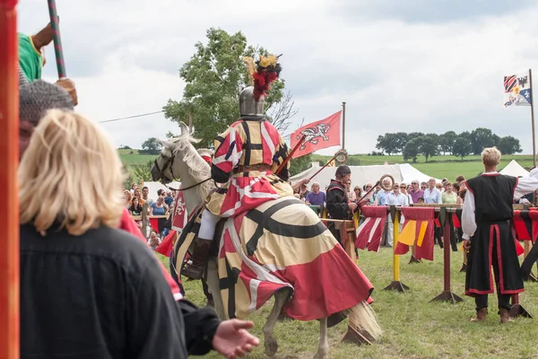 Wenau, Almanya, 01 Ağustos 2010 - turnuva bir ortaçağ gösteri