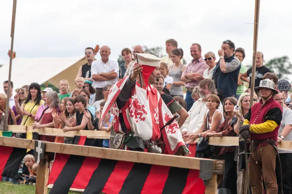 Wenau, Almanya, 01 Ağustos 2010 - turnuva bir ortaçağ gösteri