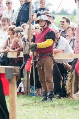 Wenau, Almanya, 01 Ağustos 2010 - turnuva bir ortaçağ gösteri