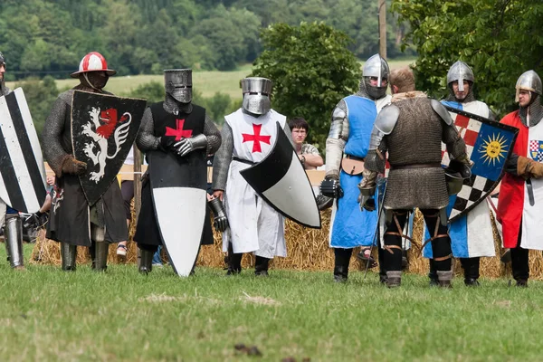 Wenau, Almanya, 01 Ağustos 2010 - turnuva bir ortaçağ gösteri