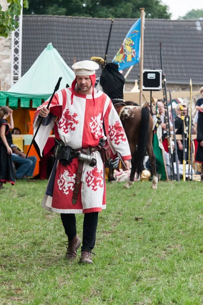 Wenau, Almanya, 01 Ağustos 2010 - turnuva bir ortaçağ gösteri