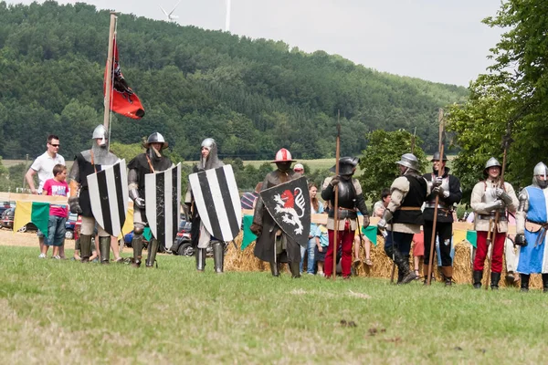 Wenau, Almanya, 01 Ağustos 2010 - turnuva bir ortaçağ gösteri