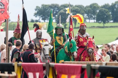 Wenau, Almanya, 01 Ağustos 2010 - turnuva bir ortaçağ gösteri