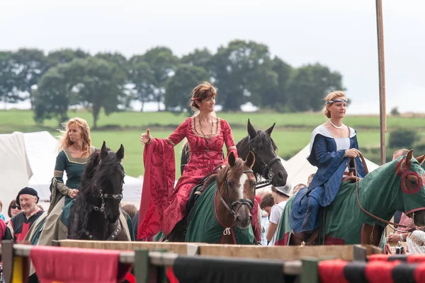 Wenau, Almanya, 01 Ağustos 2010 - turnuva bir ortaçağ gösteri