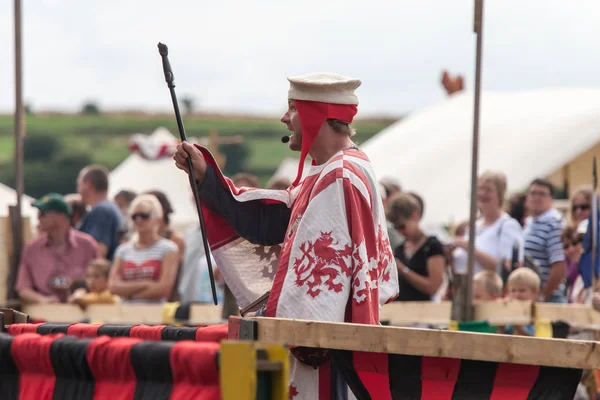 Wenau, Almanya, 01 Ağustos 2010 - turnuva bir ortaçağ gösteri