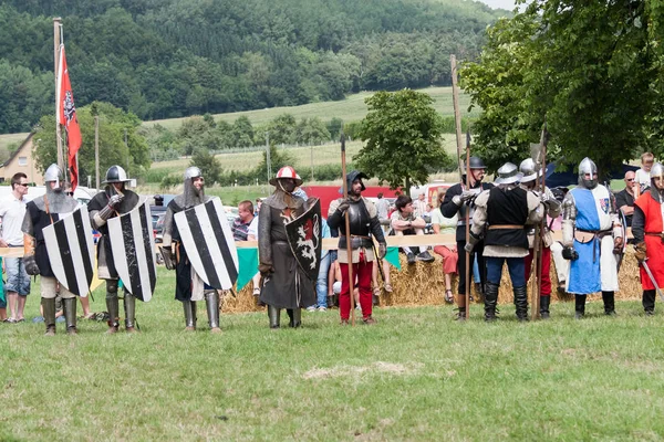 Wenau, Almanya, 01 Ağustos 2010 - turnuva bir ortaçağ gösteri