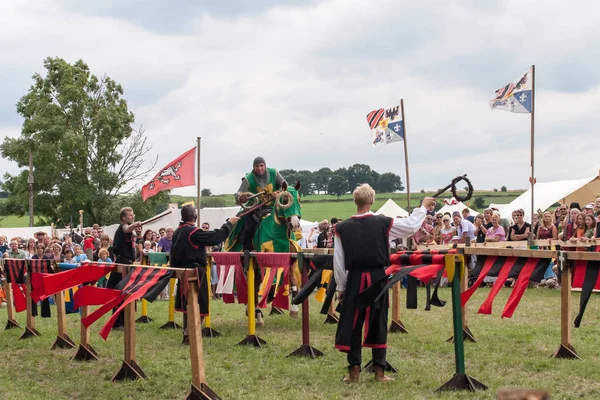 Wenau, Almanya, 01 Ağustos 2010 - turnuva bir ortaçağ gösteri