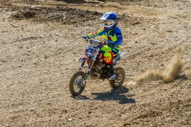 Motocross Kleinhau - 2 ısı Junior Mx1 Dam Meisterschaft - Mayıs 2017 - Kleinhau, Huertgen, Kuzey Ren Vestfalya, Nrw, Almanya, Europe