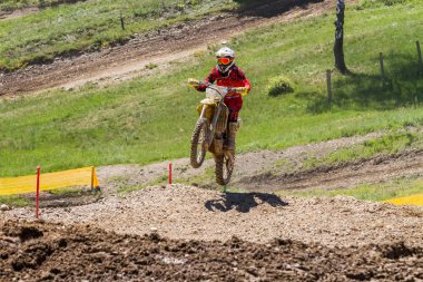 Motocross Kleinhau - 2 ısı Junior Mx1 Dam Meisterschaft - Mayıs 2017 - Kleinhau, Huertgen, Kuzey Ren Vestfalya, Nrw, Almanya, Europe