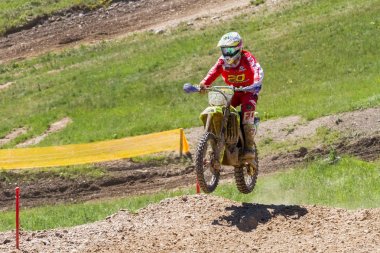 Motocross Kleinhau - 2 ısı Junior Mx1 Dam Meisterschaft - Mayıs 2017 - Kleinhau, Huertgen, Kuzey Ren Vestfalya, Nrw, Almanya, Europe
