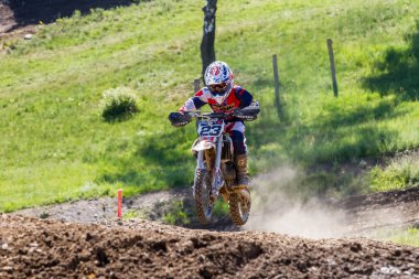 Motocross Kleinhau - 2 ısı Junior Mx1 Dam Meisterschaft - Mayıs 2017 - Kleinhau, Huertgen, Kuzey Ren Vestfalya, Nrw, Almanya, Europe