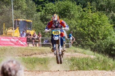 Motocross Kleinhau - 2 ısı Junior Mx1 Dam Meisterschaft - Mayıs 2017 - Kleinhau, Huertgen, Kuzey Ren Vestfalya, Nrw, Almanya, Europe