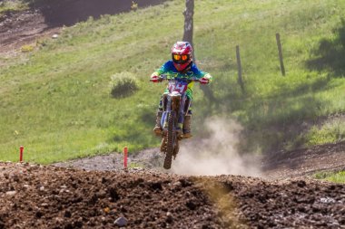 Motocross Kleinhau - 2 ısı Junior Mx1 Dam Meisterschaft - Mayıs 2017 - Kleinhau, Huertgen, Kuzey Ren Vestfalya, Nrw, Almanya, Europe