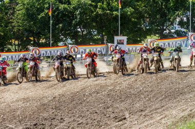 Motocross Kleinhau - 1 ısı kadınlar Dam Meisterschaft - Mayıs 2017 - Kleinhau, Huertgen, Kuzey Ren Vestfalya, Nrw, Almanya, Europe