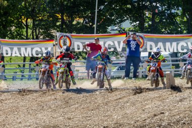 Motocross Kleinhau - 1 ısı kadınlar Dam Meisterschaft - Mayıs 2017 - Kleinhau, Huertgen, Kuzey Ren Vestfalya, Nrw, Almanya, Europe