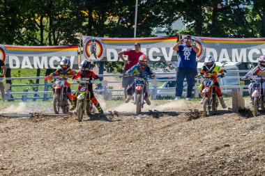 Motocross Kleinhau - 1 ısı kadınlar Dam Meisterschaft - Mayıs 2017 - Kleinhau, Huertgen, Kuzey Ren Vestfalya, Nrw, Almanya, Europe