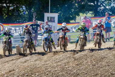 Motocross Kleinhau - 1 ısı kadınlar Dam Meisterschaft - Mayıs 2017 - Kleinhau, Huertgen, Kuzey Ren Vestfalya, Nrw, Almanya, Europe