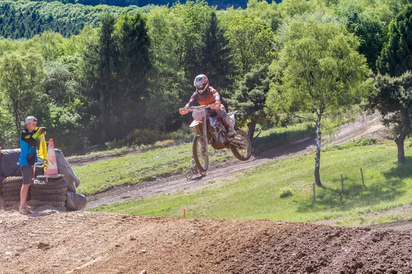 Motocross Kleinhau - 2 ısı Junior Mx1 Dam Meisterschaft - Mayıs 2017 - Kleinhau, Huertgen, Kuzey Ren Vestfalya, Nrw, Almanya, Europe