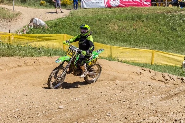 Motocross Kleinhau - 2 ısı Junior Mx1 Dam Meisterschaft - Mayıs 2017 - Kleinhau, Huertgen, Kuzey Ren Vestfalya, Nrw, Almanya, Europe