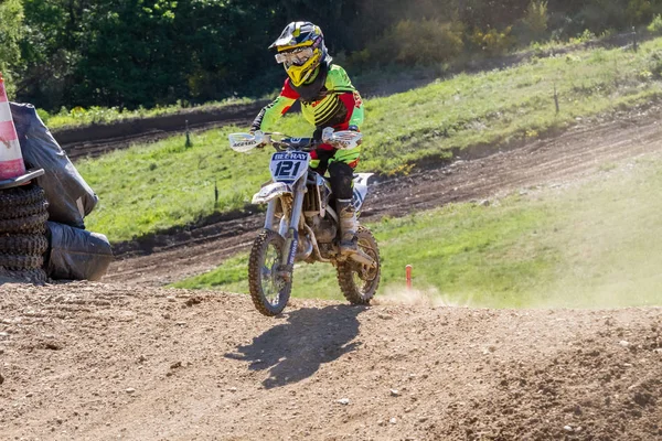 Motocross Kleinhau - 1st värme kvinnor Dam Meisterschaft - maj 2017 - Kleinhau, Huertgen, Nordrhein-Westfalen, Nrw, Tyskland, Europa — Stockfoto