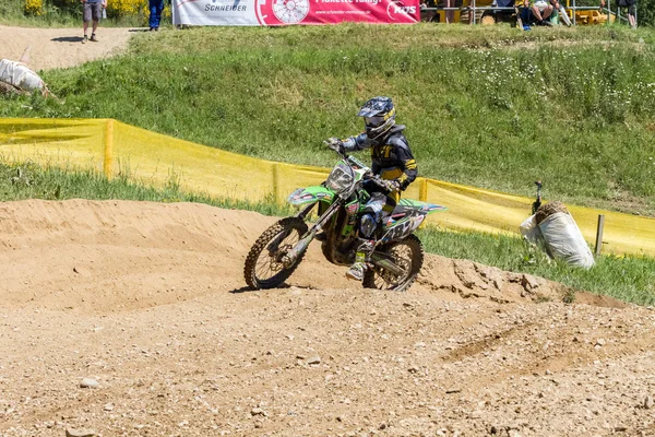 Motorcross Kleinhau - 1e voorronde vrouwen Dam Meisterschaft - mei 2017 - Kleinhau, Huertgen, Noordrijn-Westfalen, Nrw, Duitsland, Europa — Stockfoto