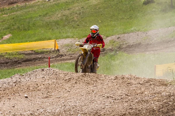 Motocross Kleinhau - 1st värme kvinnor Dam Meisterschaft - maj 2017 - Kleinhau, Huertgen, Nordrhein-Westfalen, Nrw, Tyskland, Europa — Stockfoto