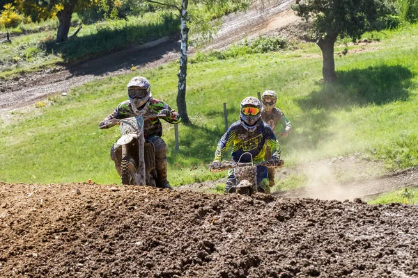 Motocross Kleinhau - Prima manche Donne DAM Meisterschaft - Maggio 2017 - Kleinhau, Huertgen, Renania Settentrionale-Vestfalia, NRW, Germania, Europa — Foto Stock