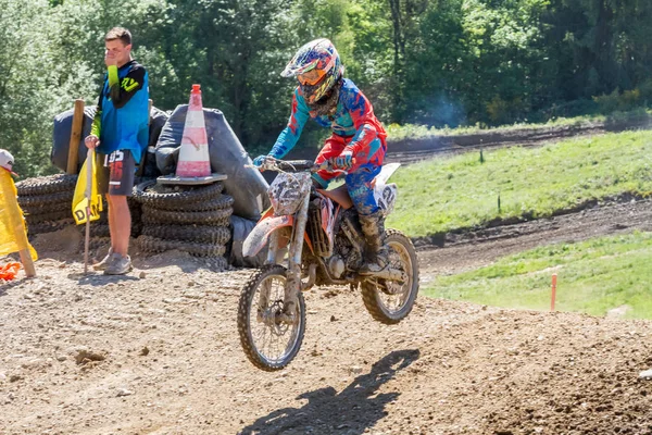 Motocross Kleinhau - 1st heat Women DAM Meisterschaft - May 2017 - Kleinhau, Huertgen, Renania del Norte Westfalia, NRW, Alemania, Europa — Foto de Stock