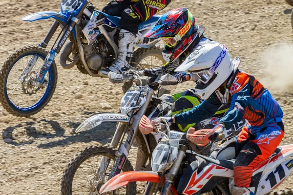 Motocross Kleinhau - 1st heat Women DAM Meisterschaft - May 2017 - Kleinhau, Huertgen, Renania del Norte Westfalia, NRW, Alemania, Europa — Foto de Stock