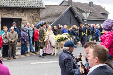 Thanksgiving parade in Muetzenich, Eifel, Germany in 2016
