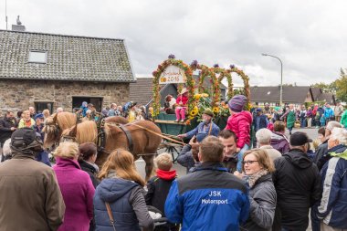 Thanksgiving parade in Muetzenich, Eifel, Germany in 2016