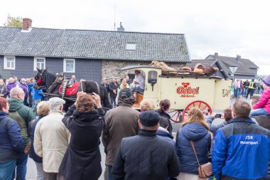 Thanksgiving parade in Muetzenich, Eifel, Germany in 2016