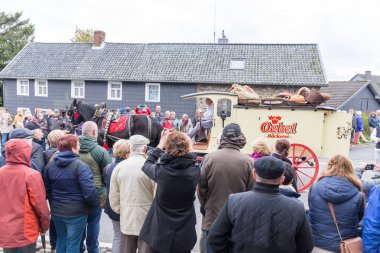 Thanksgiving parade in Muetzenich, Eifel, Germany in 2016