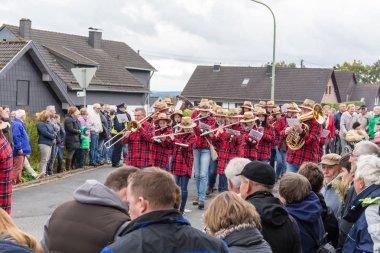 Thanksgiving parade in Muetzenich, Eifel, Germany in 2016