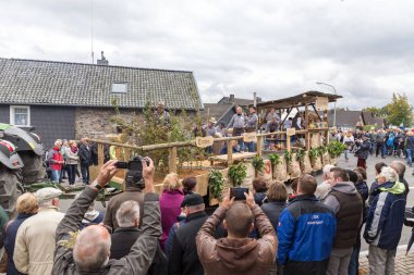 Thanksgiving parade in Muetzenich, Eifel, Germany in 2016