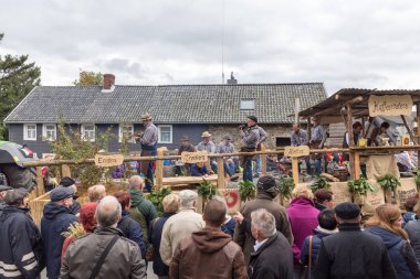 Thanksgiving parade in Muetzenich, Eifel, Germany in 2016
