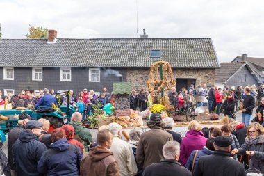 Thanksgiving parade in Muetzenich, Eifel, Germany in 2016