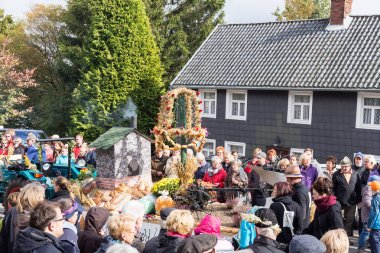 Thanksgiving parade in Muetzenich, Eifel, Germany in 2016