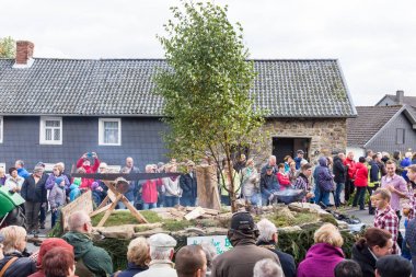 Thanksgiving parade in Muetzenich, Eifel, Germany in 2016